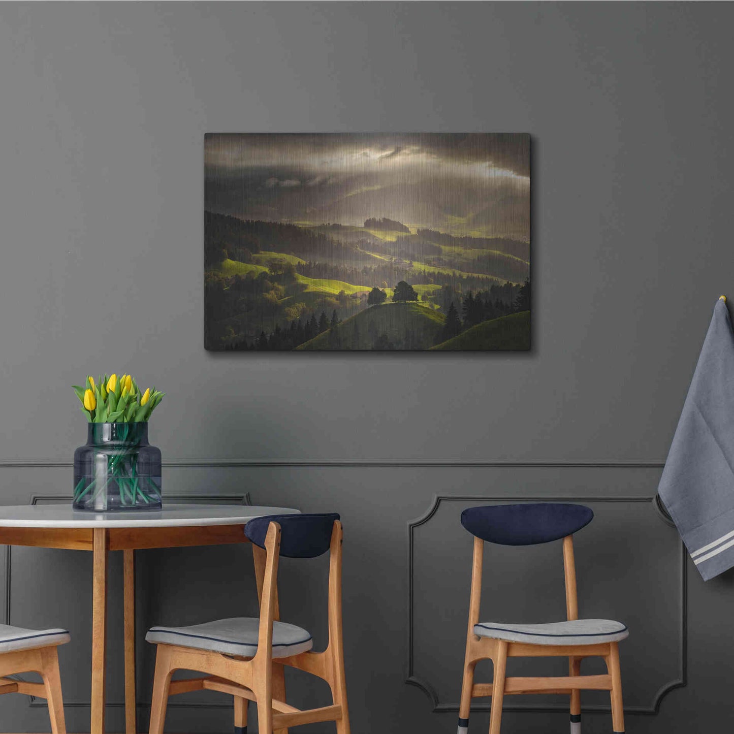Luxe Metal Art 'The Shire' by Enrico Fossati, Metal Wall Art,36x24