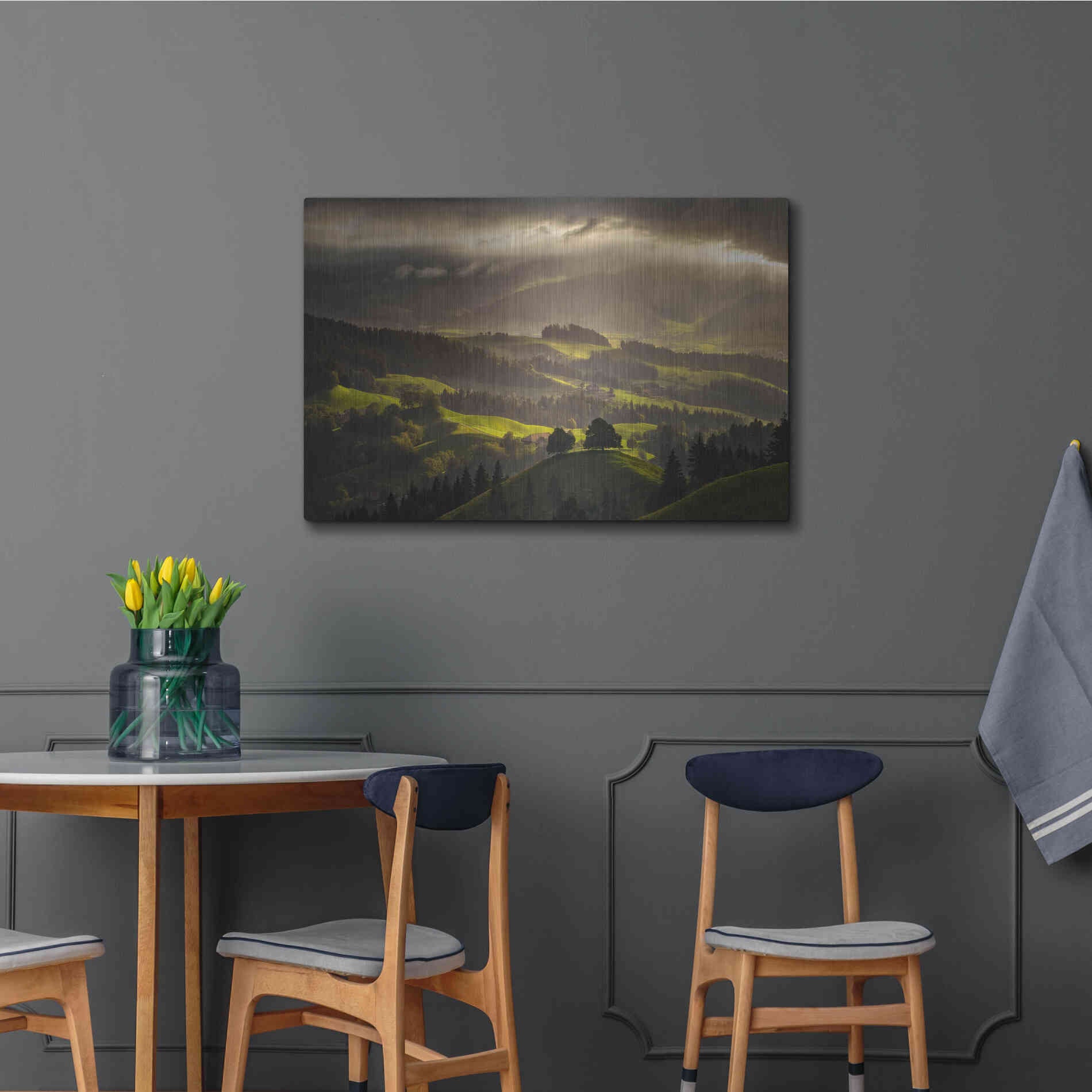 Luxe Metal Art 'The Shire' by Enrico Fossati, Metal Wall Art,36x24