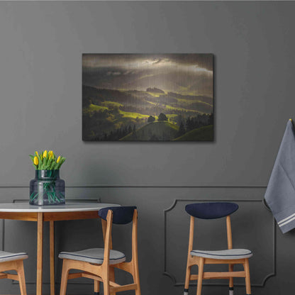 Luxe Metal Art 'The Shire' by Enrico Fossati, Metal Wall Art,36x24