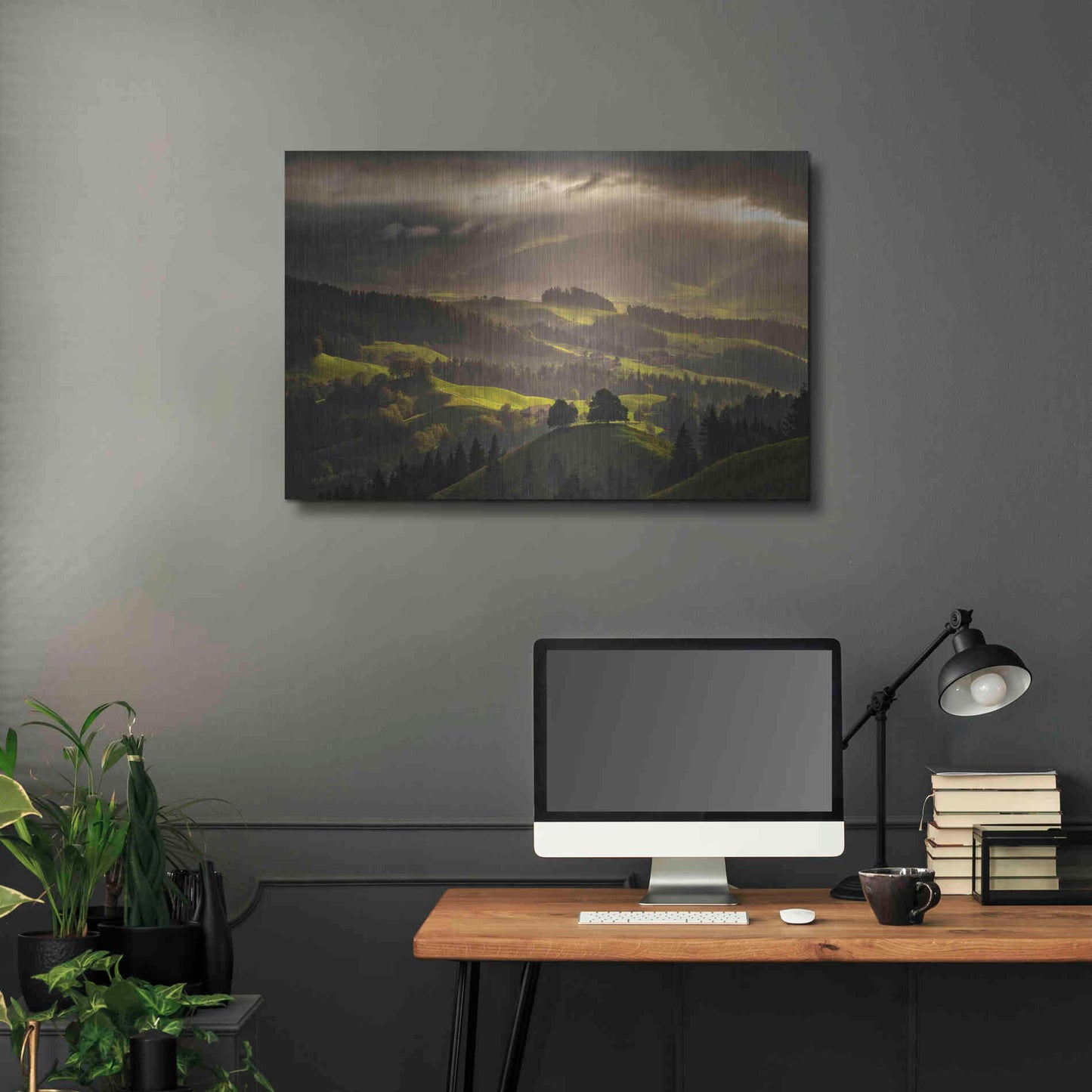 Luxe Metal Art 'The Shire' by Enrico Fossati, Metal Wall Art,36x24