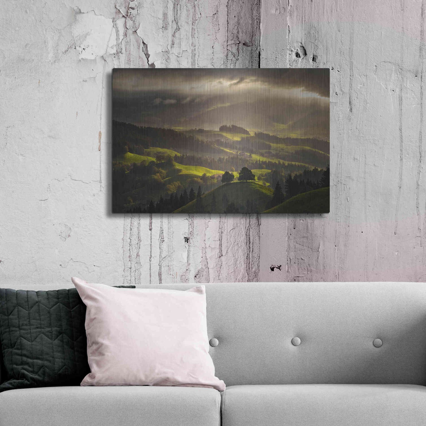 Luxe Metal Art 'The Shire' by Enrico Fossati, Metal Wall Art,36x24