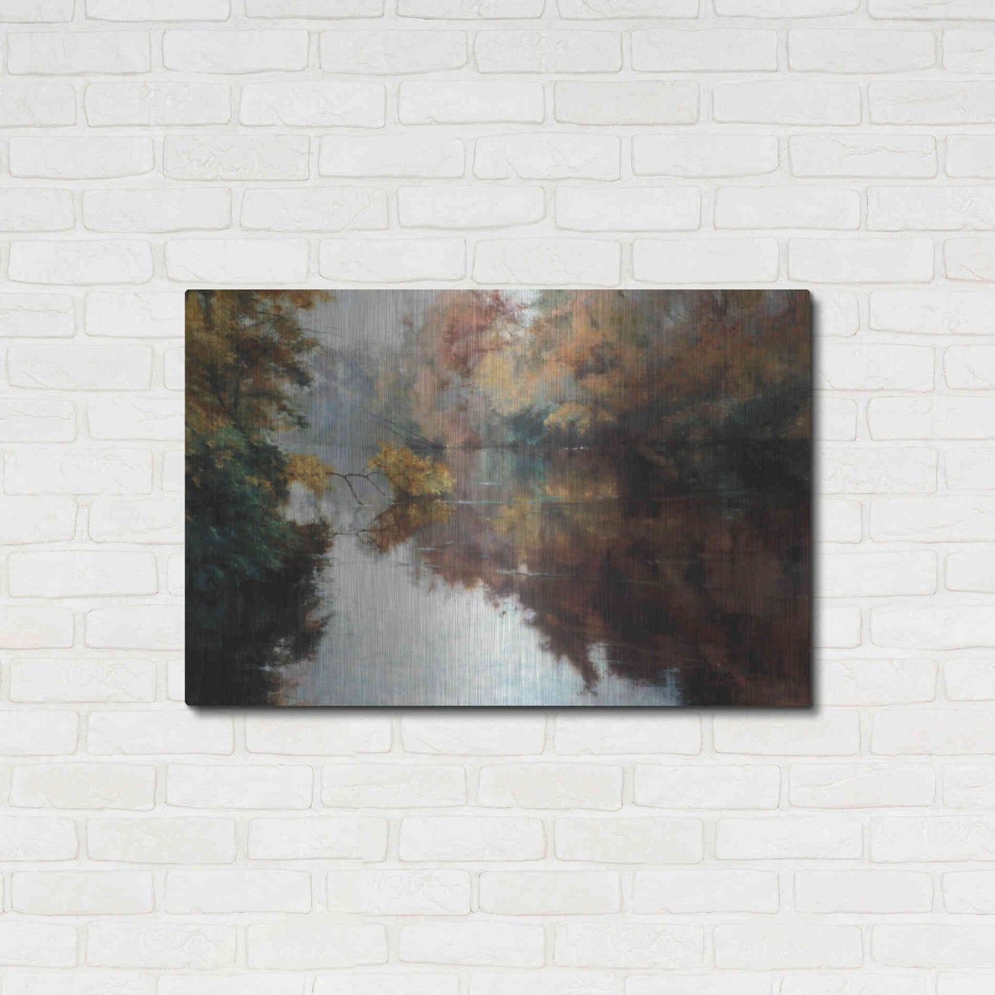 Luxe Metal Art 'Branch on the Charles' by Esther Engelman, Metal Wall Art,36x24