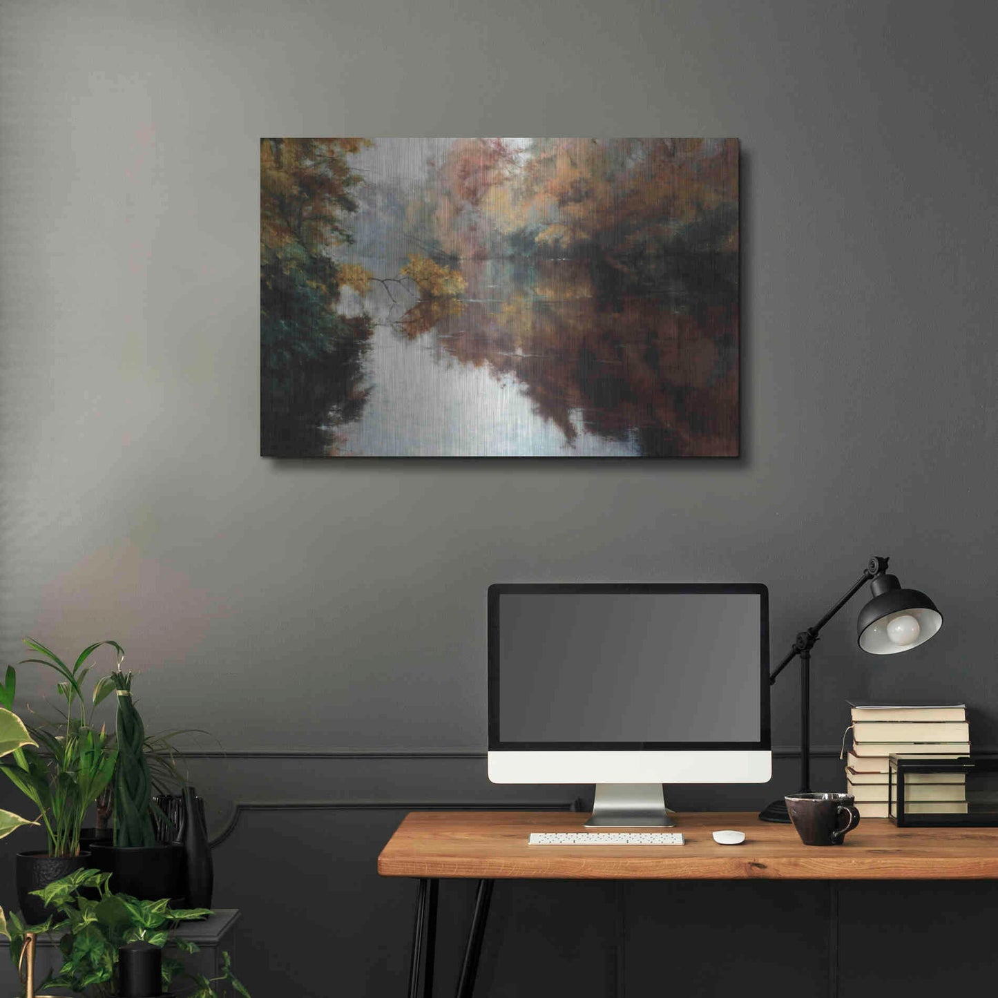 Luxe Metal Art 'Branch on the Charles' by Esther Engelman, Metal Wall Art,36x24