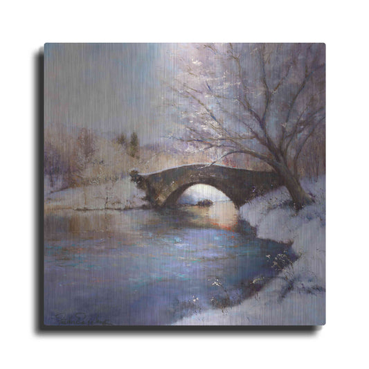 Luxe Metal Art 'Central Park Bridge' by Esther Engelman, Metal Wall Art