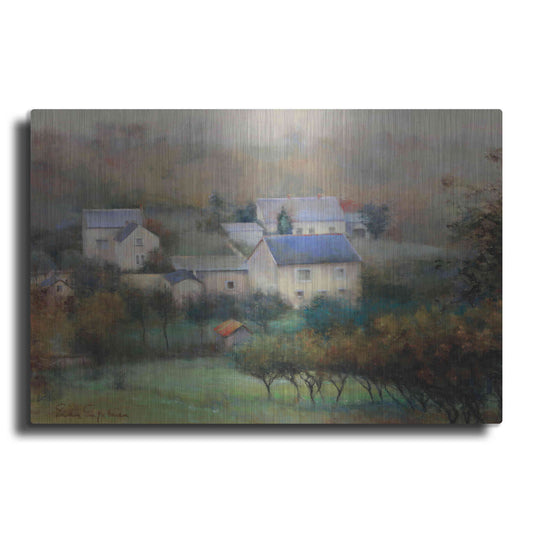 Luxe Metal Art 'Countryside Hamlet' by Esther Engelman, Metal Wall Art