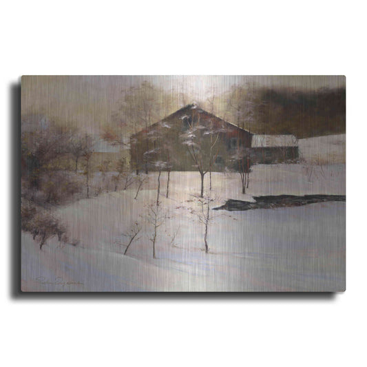 Luxe Metal Art 'Winter Peace' by Esther Engelman, Metal Wall Art