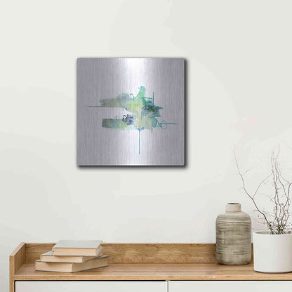 Luxe Metal Art 'Eastern Visions 11' by Jaclyn Frances, Metal Wall Art,12x12