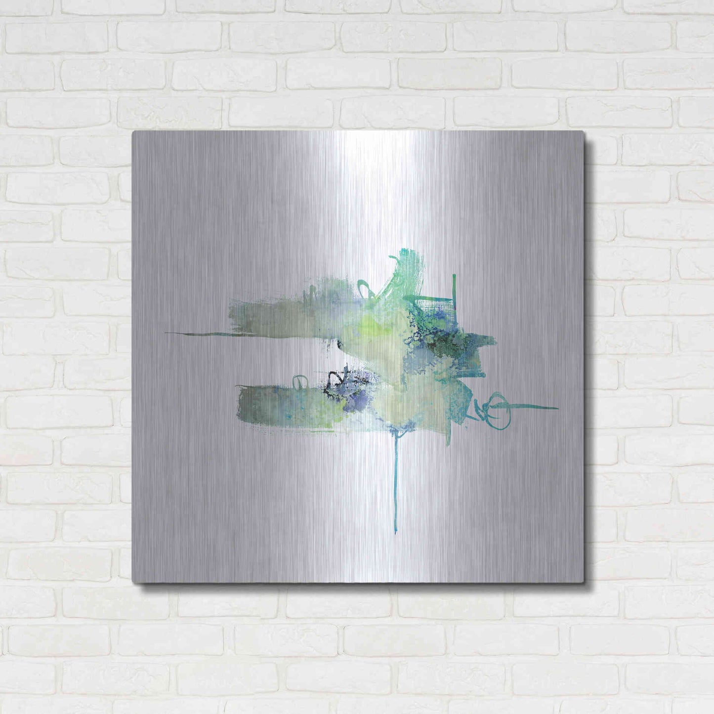 Luxe Metal Art 'Eastern Visions 11' by Jaclyn Frances, Metal Wall Art,36x36