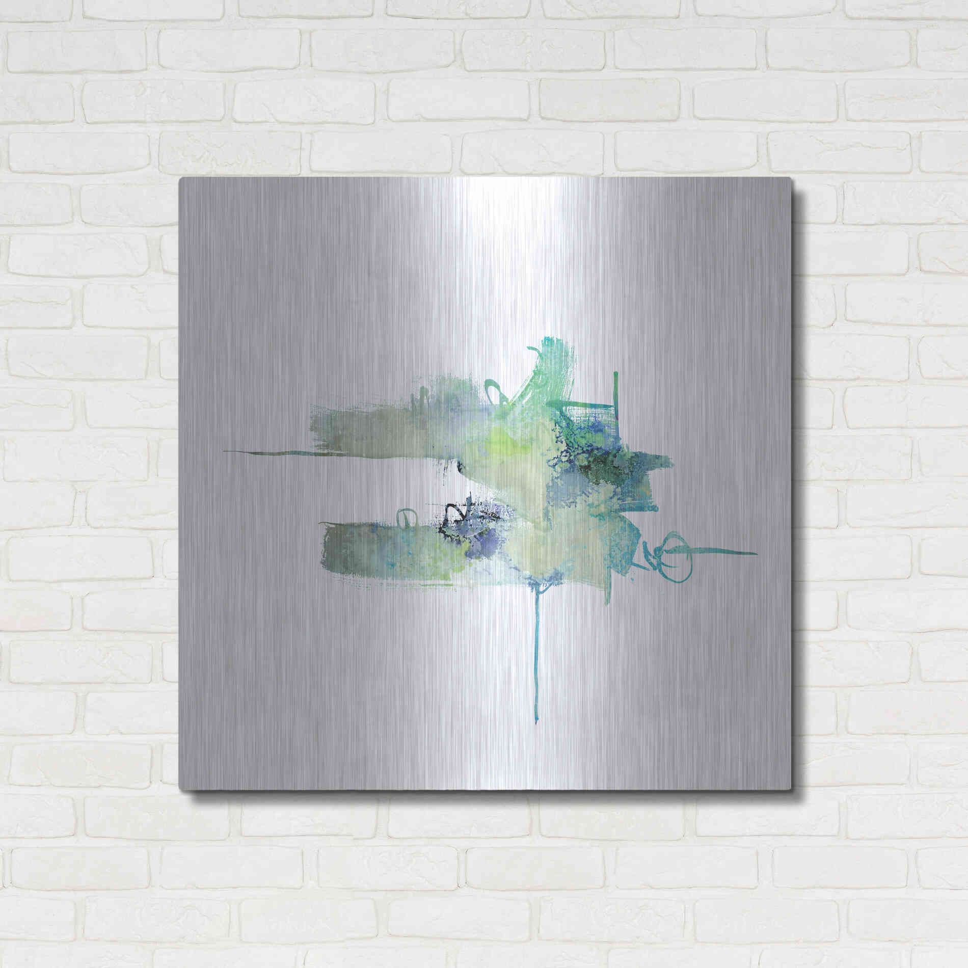 Luxe Metal Art 'Eastern Visions 11' by Jaclyn Frances, Metal Wall Art,36x36