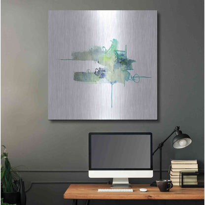 Luxe Metal Art 'Eastern Visions 11' by Jaclyn Frances, Metal Wall Art,36x36