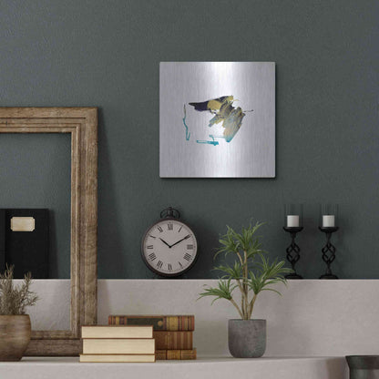 Luxe Metal Art 'Eastern Visions 12' by Jaclyn Frances, Metal Wall Art,12x12