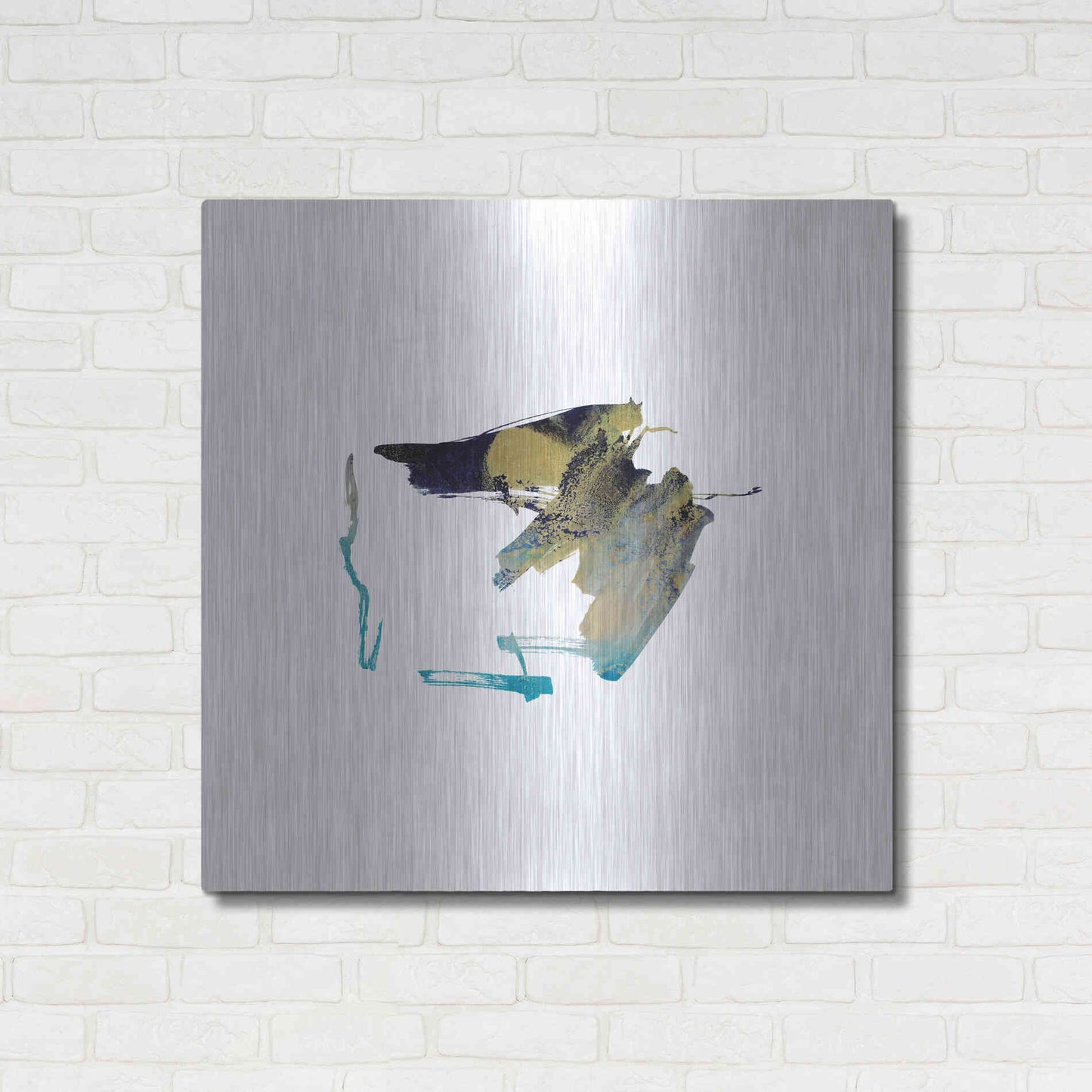 Luxe Metal Art 'Eastern Visions 12' by Jaclyn Frances, Metal Wall Art,36x36