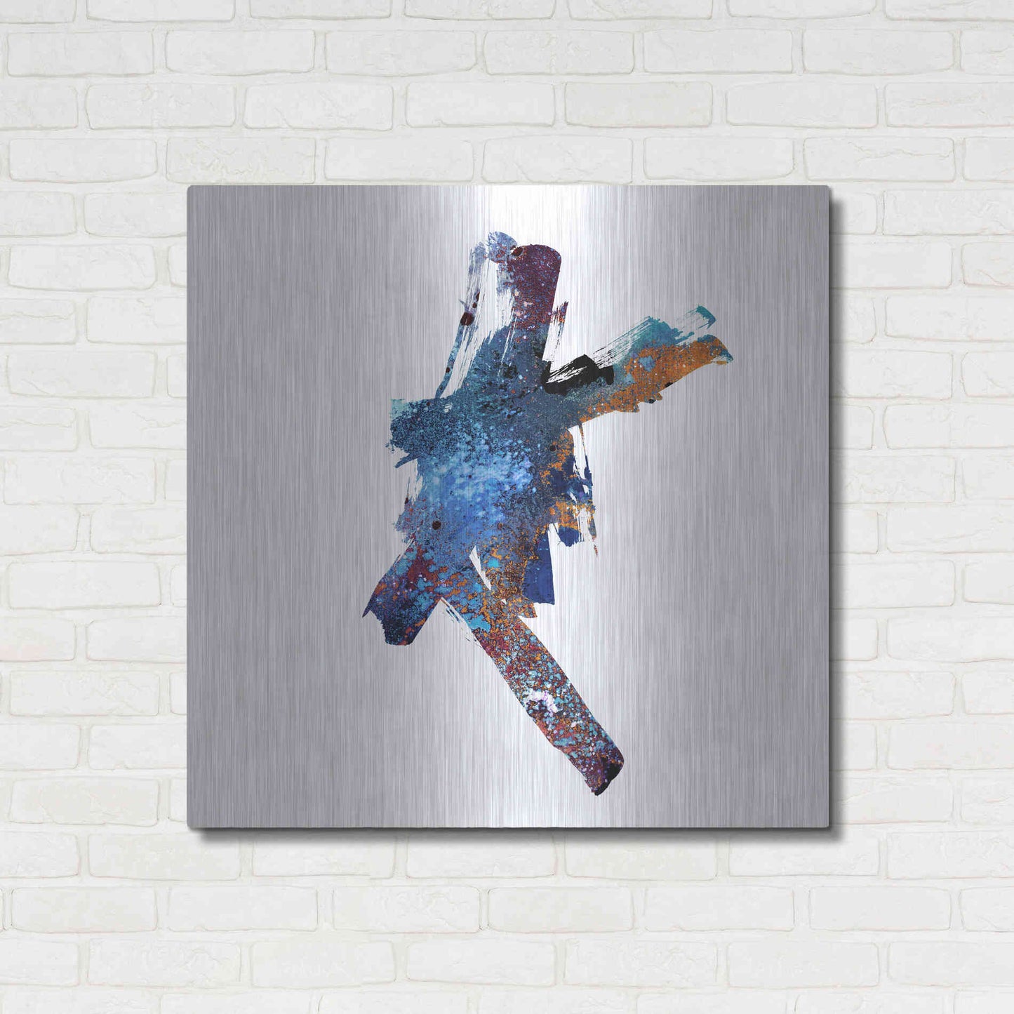 Luxe Metal Art 'Eastern Visions 3' by Jaclyn Frances, Metal Wall Art,36x36