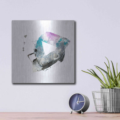 Luxe Metal Art 'Eastern Visions 4' by Jaclyn Frances, Metal Wall Art,12x12