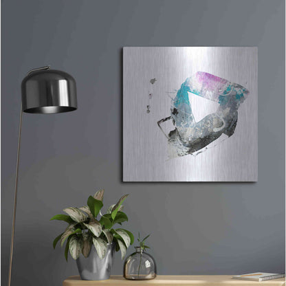 Luxe Metal Art 'Eastern Visions 4' by Jaclyn Frances, Metal Wall Art,24x24