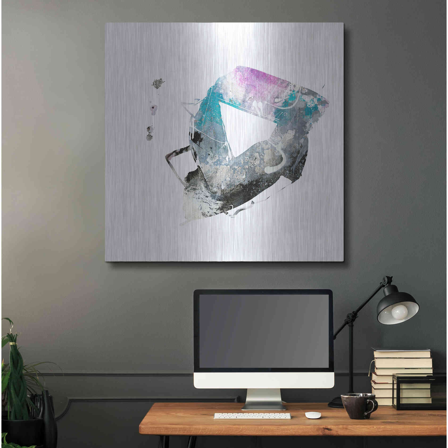 Luxe Metal Art 'Eastern Visions 4' by Jaclyn Frances, Metal Wall Art,36x36