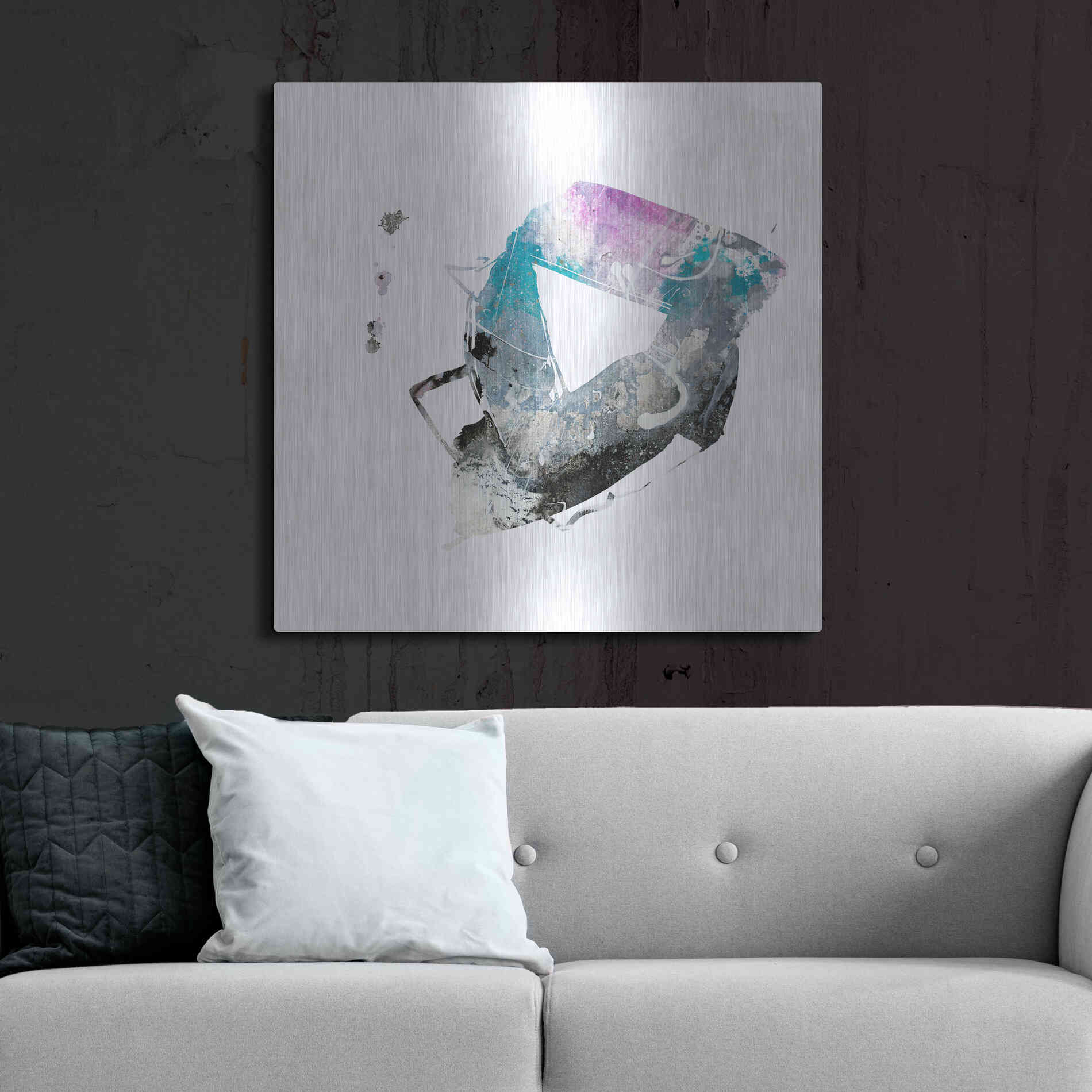 Luxe Metal Art 'Eastern Visions 4' by Jaclyn Frances, Metal Wall Art,36x36