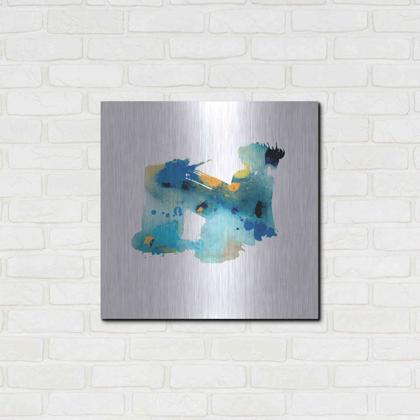 Luxe Metal Art 'Eastern Visions 5' by Jaclyn Frances, Metal Wall Art,24x24