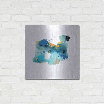 Luxe Metal Art 'Eastern Visions 5' by Jaclyn Frances, Metal Wall Art,24x24