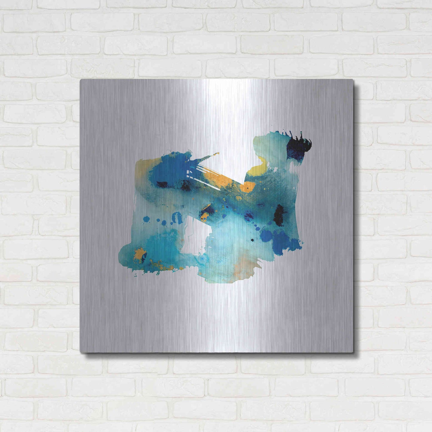 Luxe Metal Art 'Eastern Visions 5' by Jaclyn Frances, Metal Wall Art,36x36