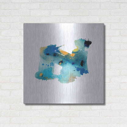 Luxe Metal Art 'Eastern Visions 5' by Jaclyn Frances, Metal Wall Art,36x36