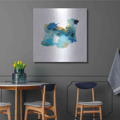 Luxe Metal Art 'Eastern Visions 5' by Jaclyn Frances, Metal Wall Art,36x36