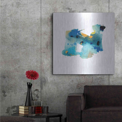 Luxe Metal Art 'Eastern Visions 5' by Jaclyn Frances, Metal Wall Art,36x36