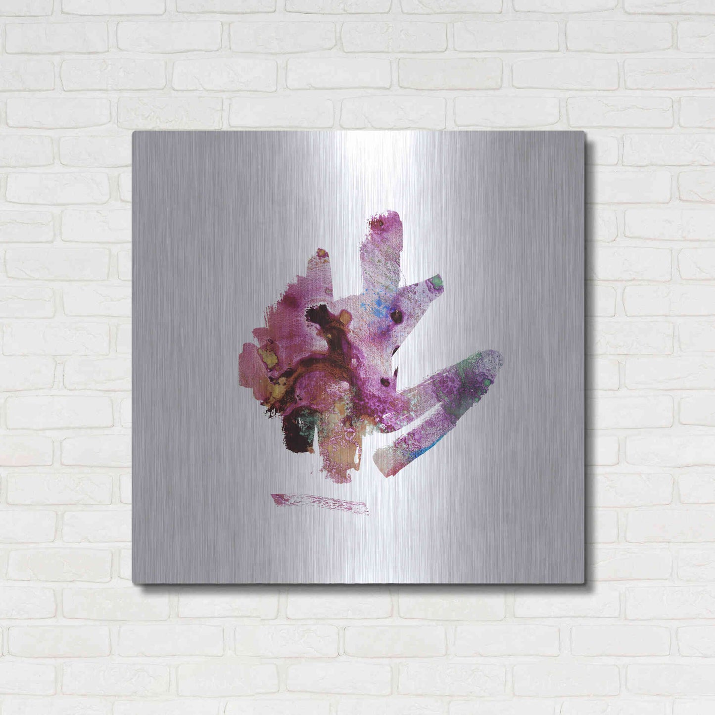 Luxe Metal Art 'Eastern Visions 7' by Jaclyn Frances, Metal Wall Art,36x36