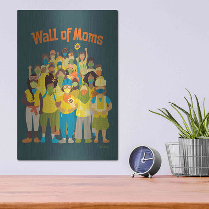 Luxe Metal Art 'Wall of Moms' by Kris Duran, Metal Wall Art,12x16