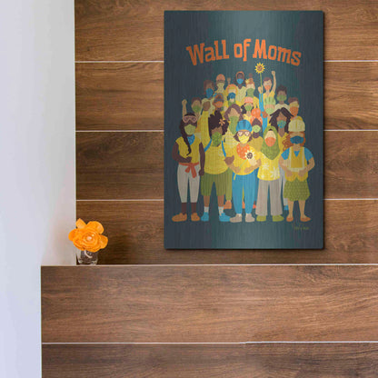Luxe Metal Art 'Wall of Moms' by Kris Duran, Metal Wall Art,12x16