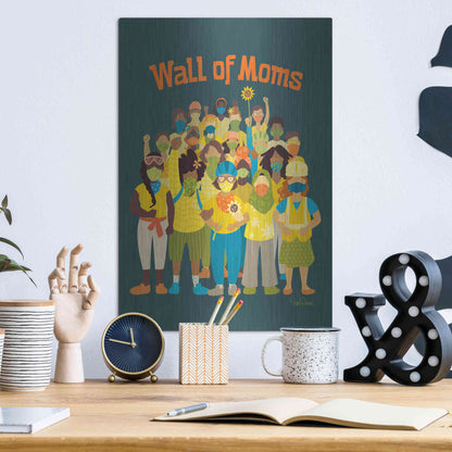 Luxe Metal Art 'Wall of Moms' by Kris Duran, Metal Wall Art,12x16