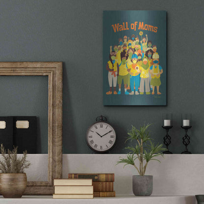 Luxe Metal Art 'Wall of Moms' by Kris Duran, Metal Wall Art,12x16
