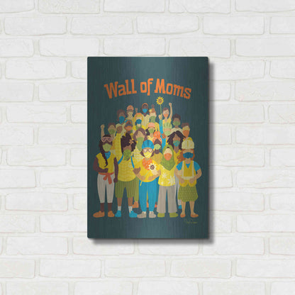Luxe Metal Art 'Wall of Moms' by Kris Duran, Metal Wall Art,16x24