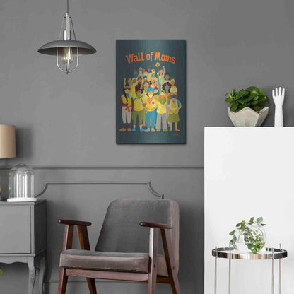 Luxe Metal Art 'Wall of Moms' by Kris Duran, Metal Wall Art,16x24