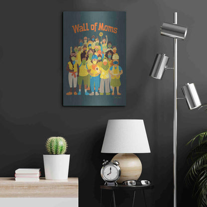 Luxe Metal Art 'Wall of Moms' by Kris Duran, Metal Wall Art,16x24