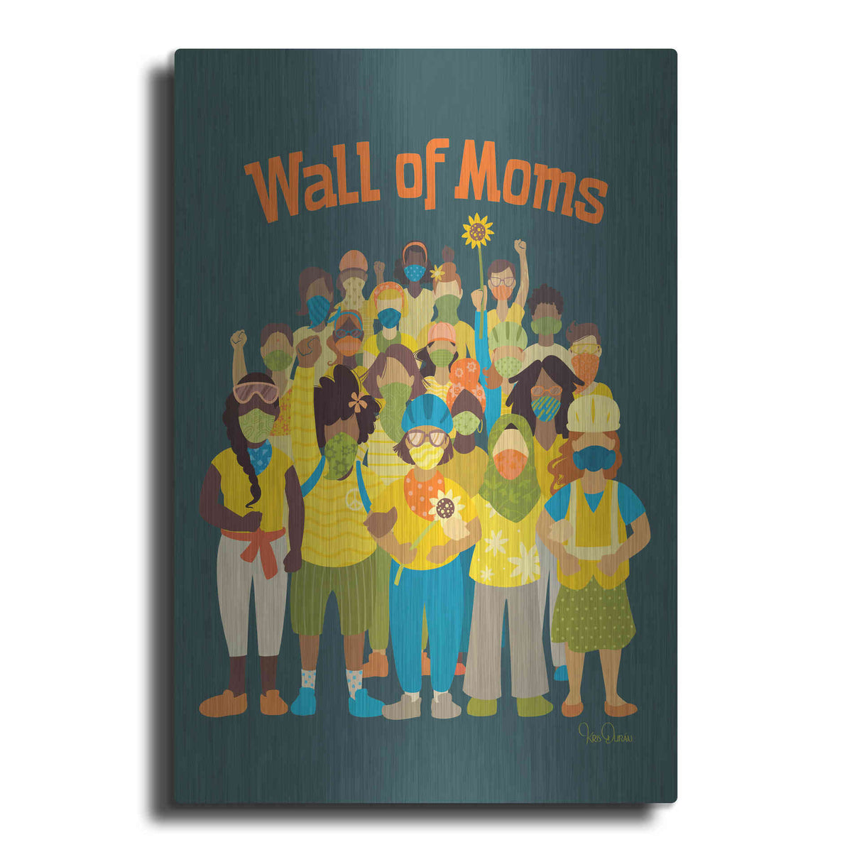 Luxe Metal Art 'Wall of Moms' by Kris Duran, Metal Wall Art