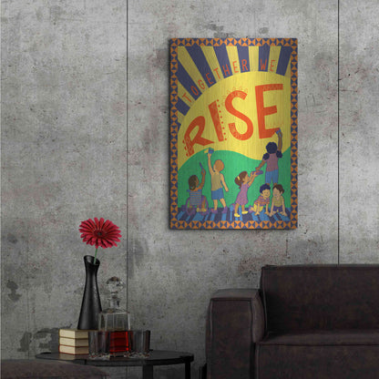 Luxe Metal Art 'Together We Rise' by Kris Duran, Metal Wall Art,24x36
