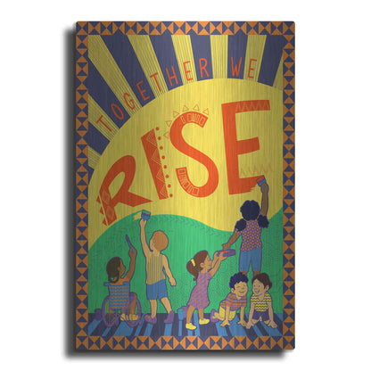 Luxe Metal Art 'Together We Rise' by Kris Duran, Metal Wall Art