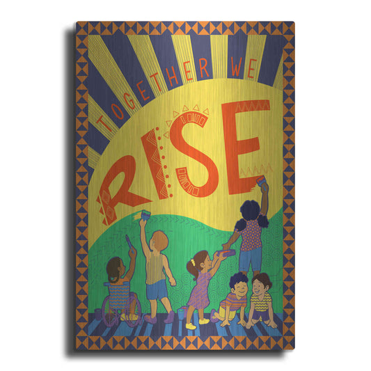 Luxe Metal Art 'Together We Rise' by Kris Duran, Metal Wall Art