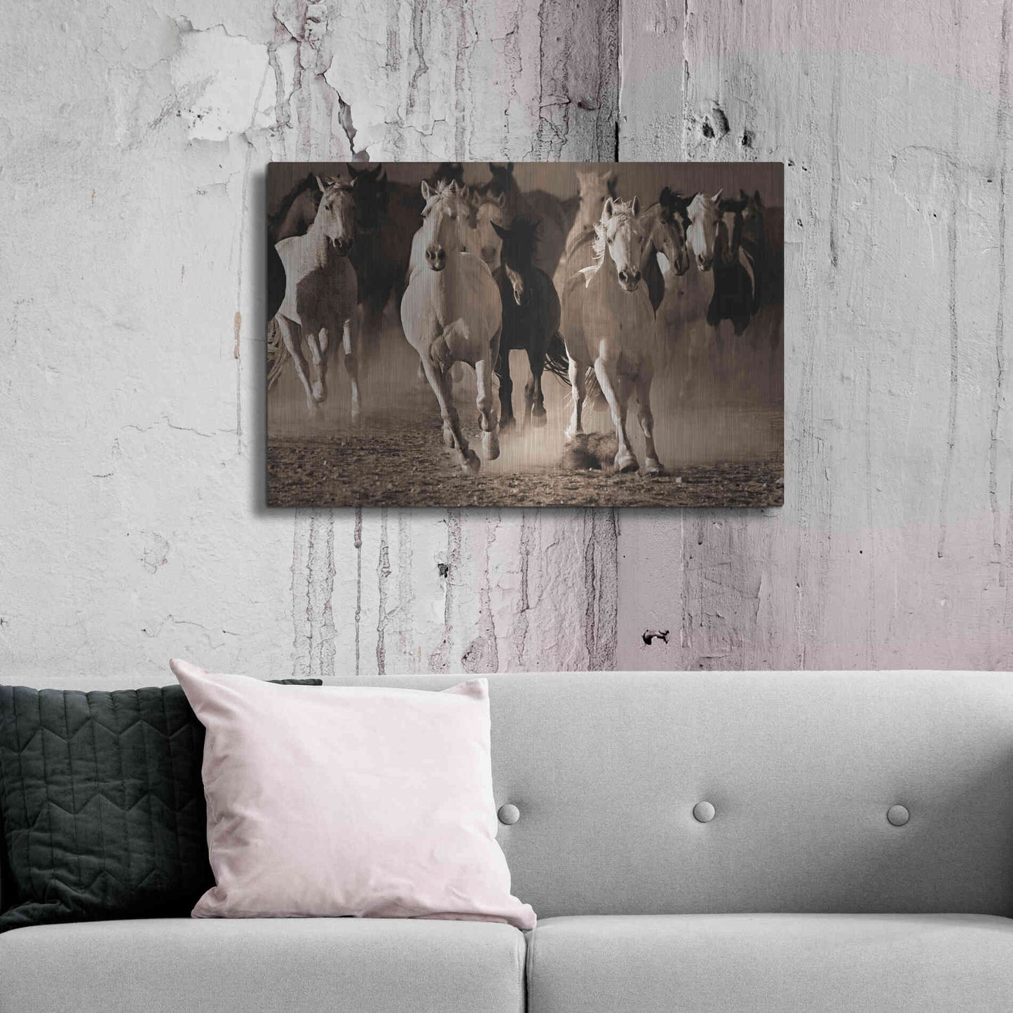Luxe Metal Art 'About Face' by Lisa Dearing, Metal Wall Art,36x24