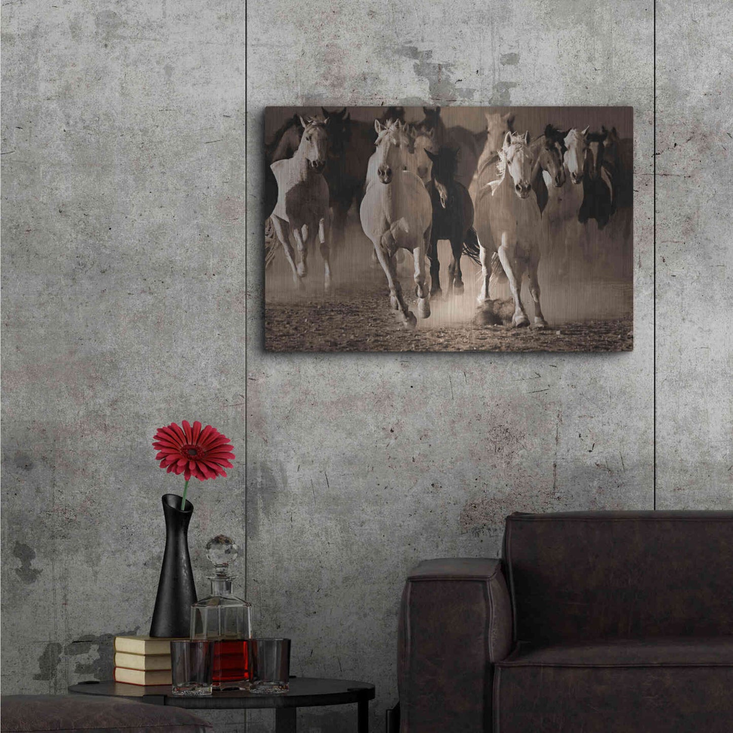 Luxe Metal Art 'About Face' by Lisa Dearing, Metal Wall Art,36x24