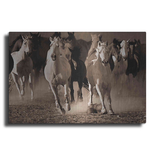 Luxe Metal Art 'About Face' by Lisa Dearing, Metal Wall Art