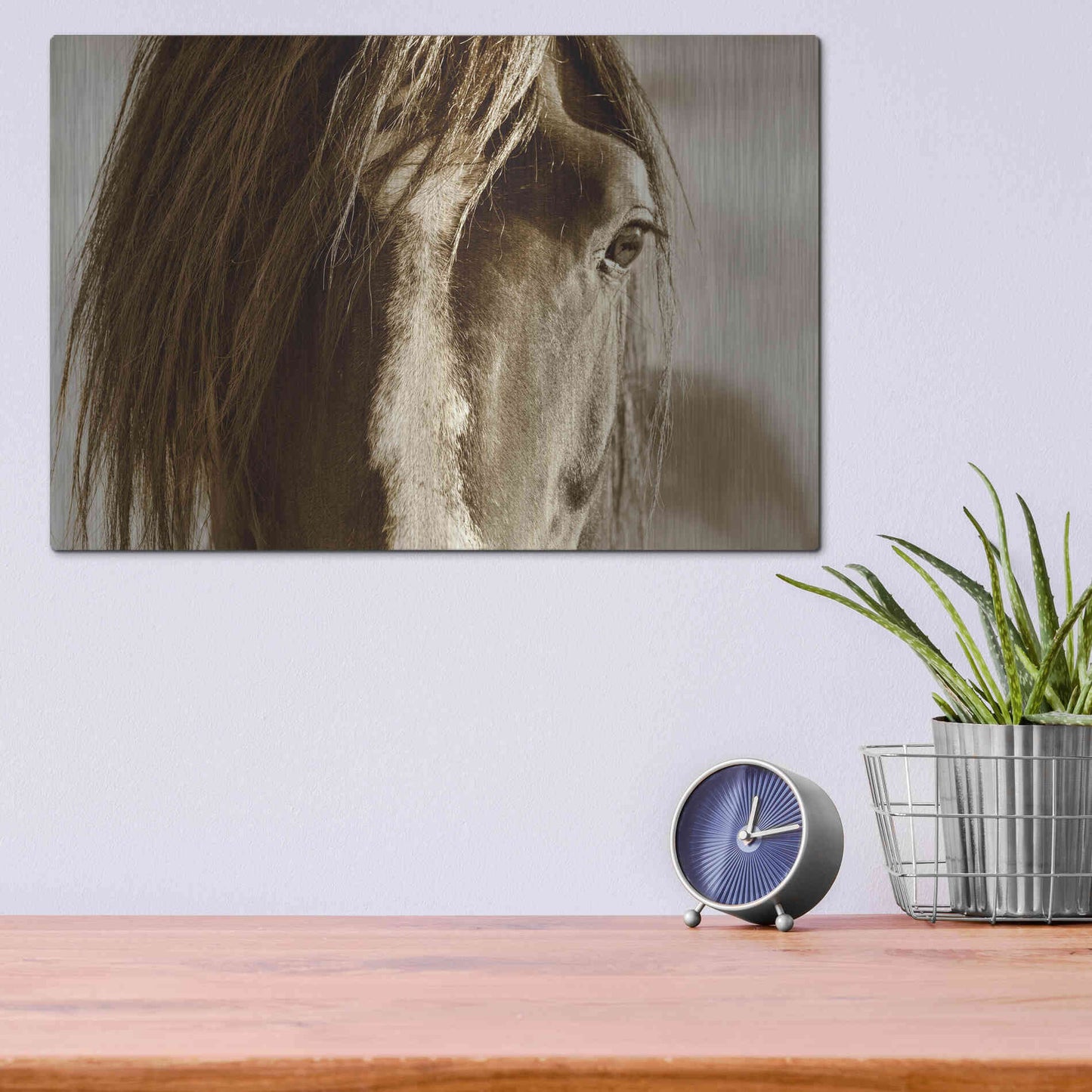 Luxe Metal Art 'Amante' by Lisa Dearing, Metal Wall Art,16x12