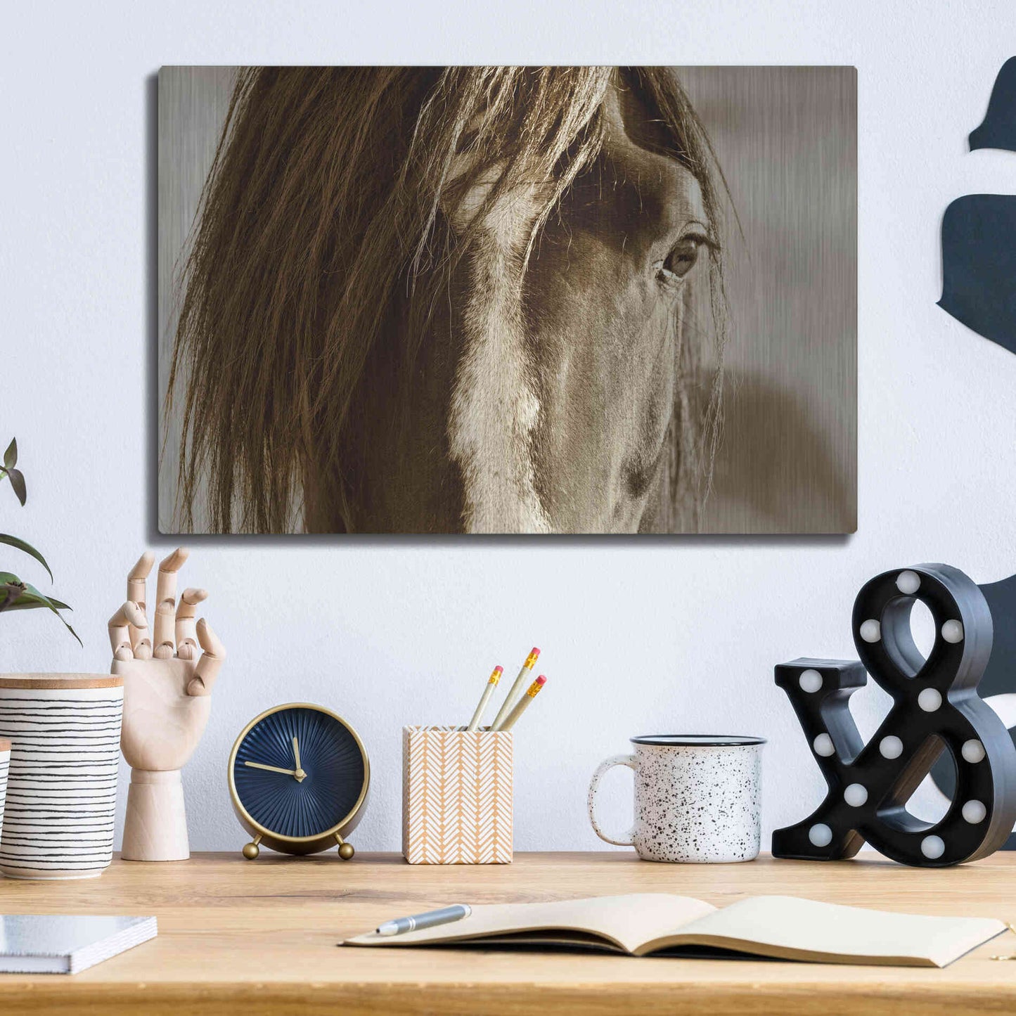 Luxe Metal Art 'Amante' by Lisa Dearing, Metal Wall Art,16x12