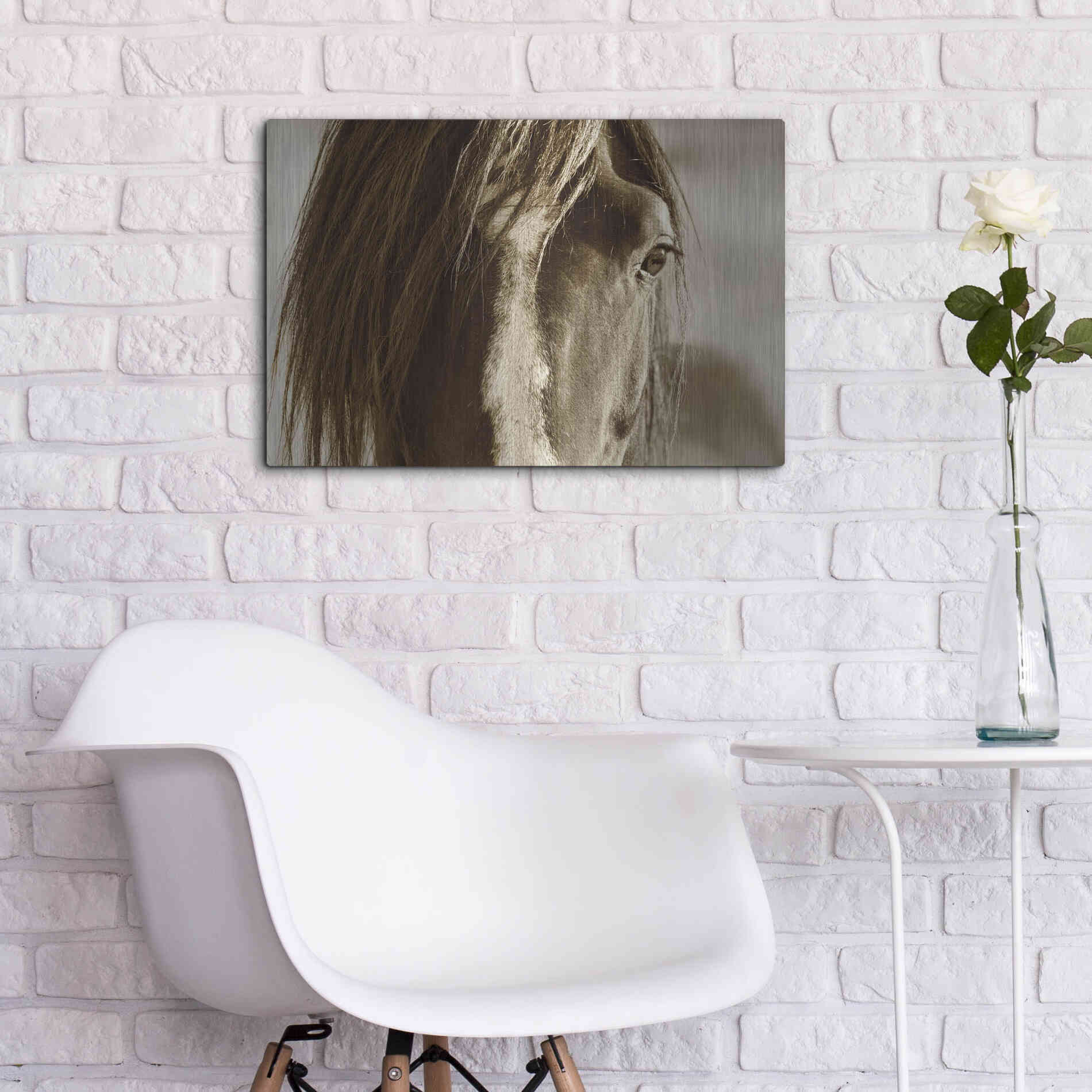 Luxe Metal Art 'Amante' by Lisa Dearing, Metal Wall Art,24x16