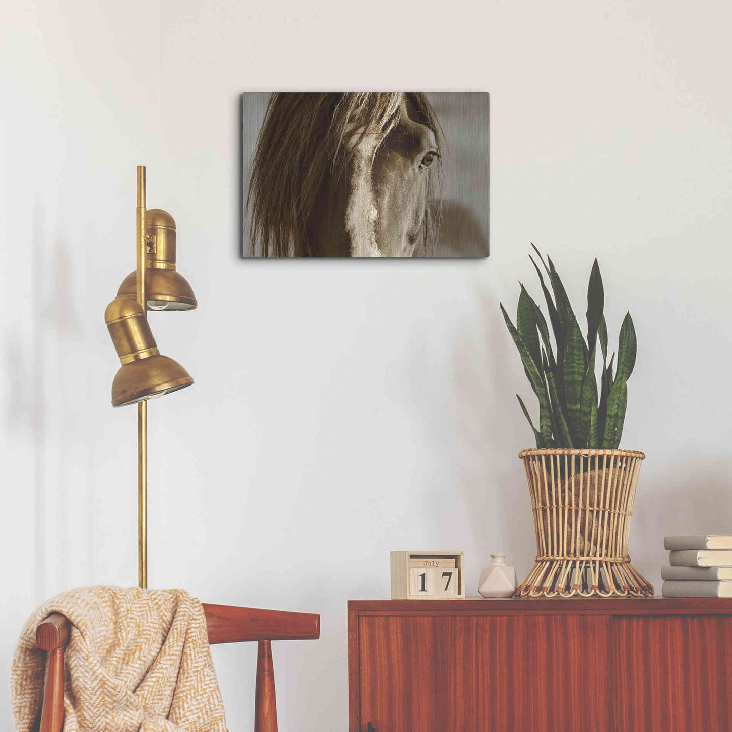 Luxe Metal Art 'Amante' by Lisa Dearing, Metal Wall Art,24x16