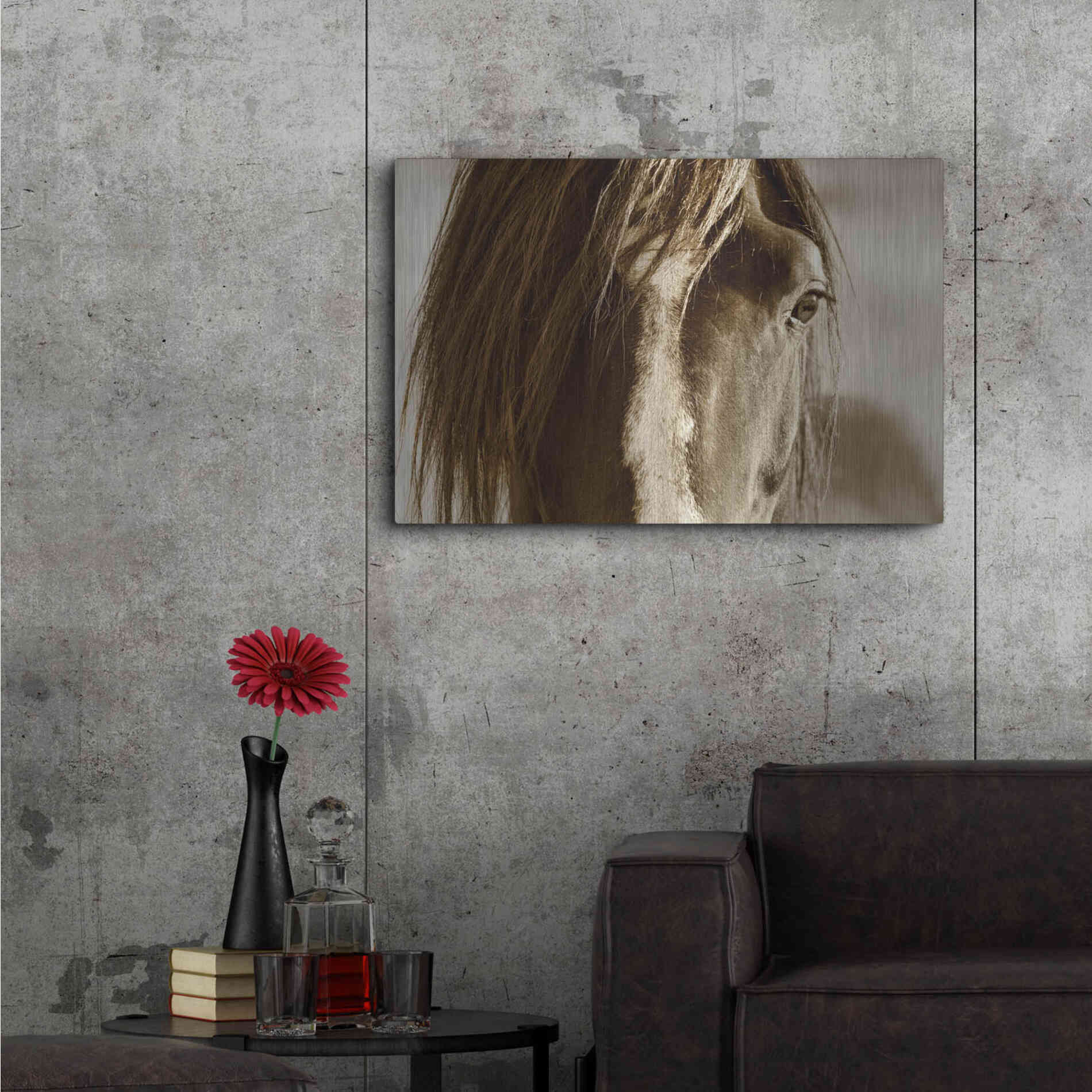 Luxe Metal Art 'Amante' by Lisa Dearing, Metal Wall Art,36x24