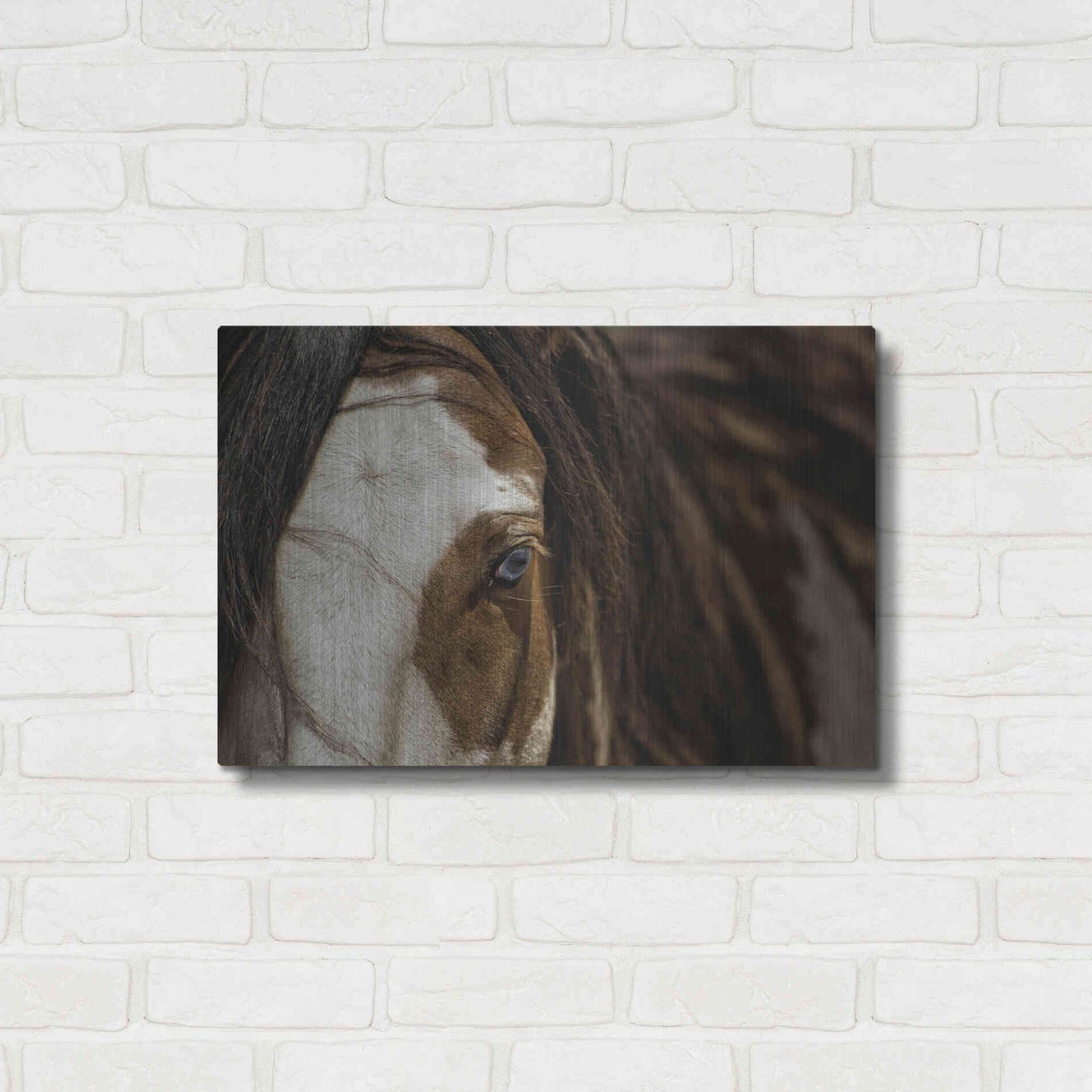 Luxe Metal Art 'Blue' by Lisa Dearing, Metal Wall Art,24x16