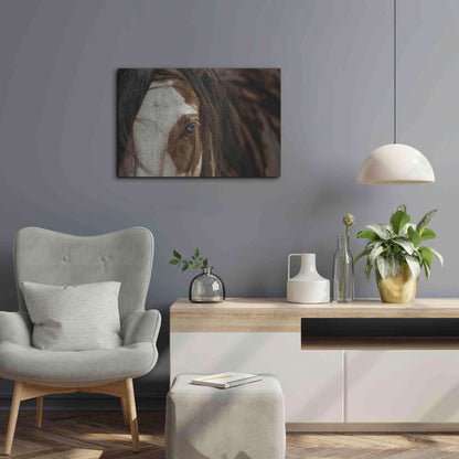 Luxe Metal Art 'Blue' by Lisa Dearing, Metal Wall Art,24x16