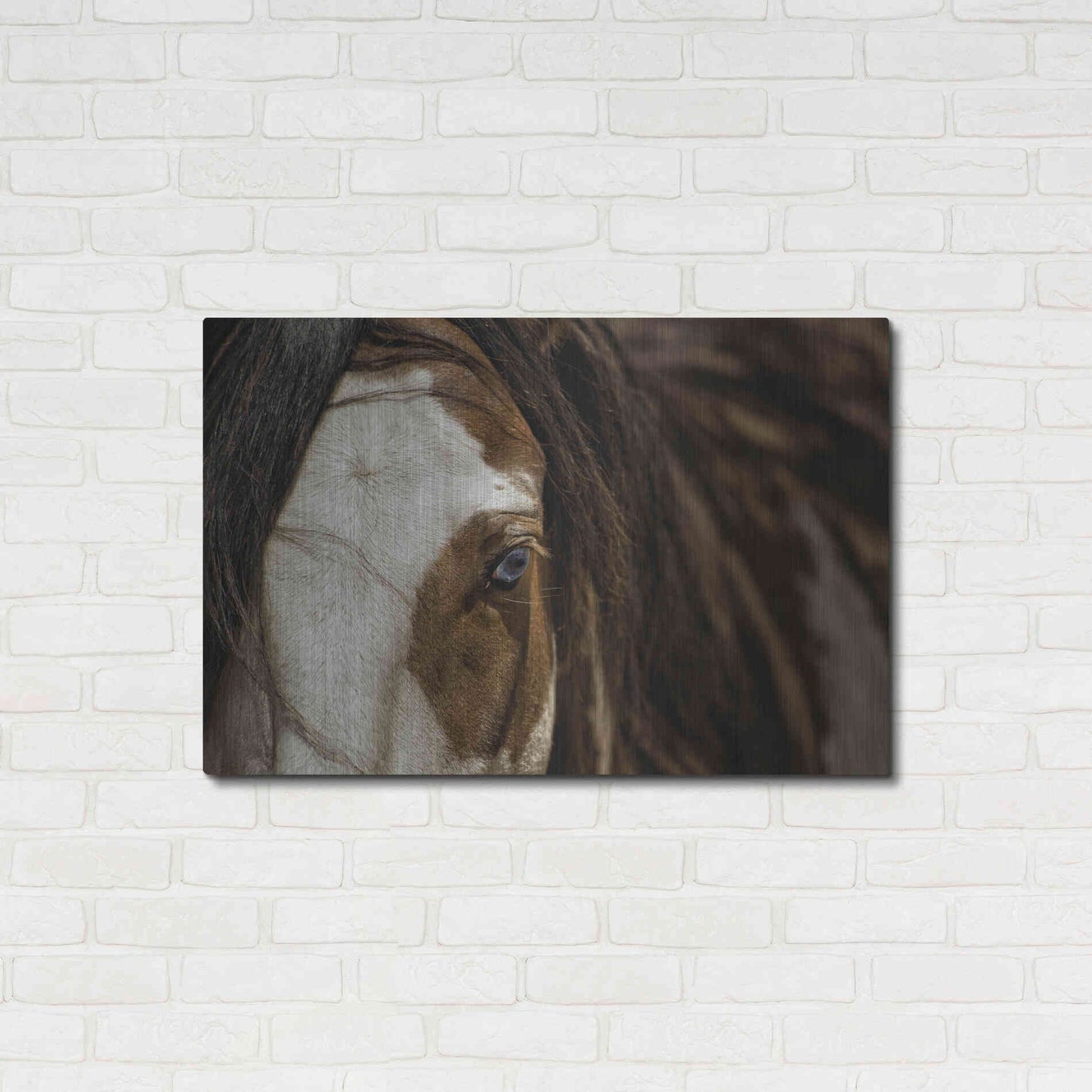 Luxe Metal Art 'Blue' by Lisa Dearing, Metal Wall Art,36x24